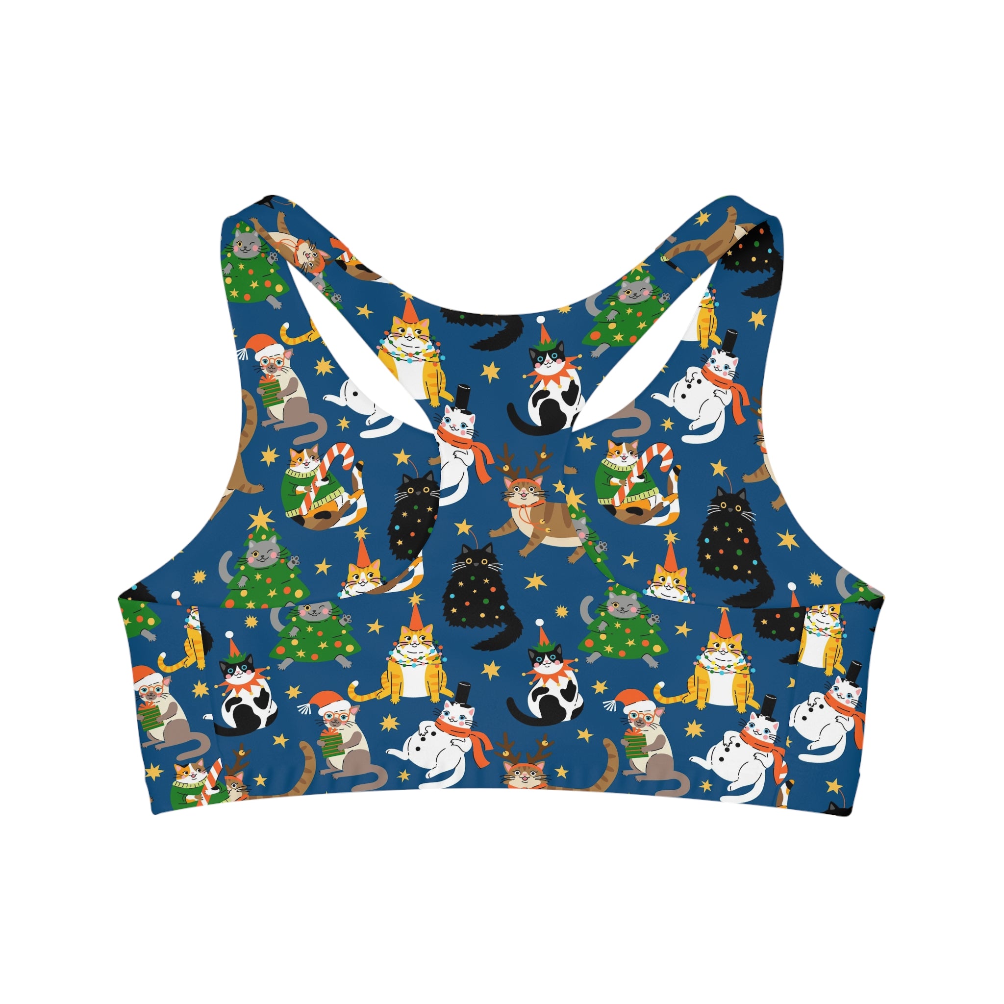 Christmas Kitties Sports Bra